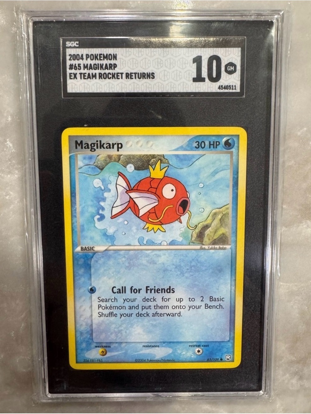 Magikarp Pokemon Card — Grade 10 Mint